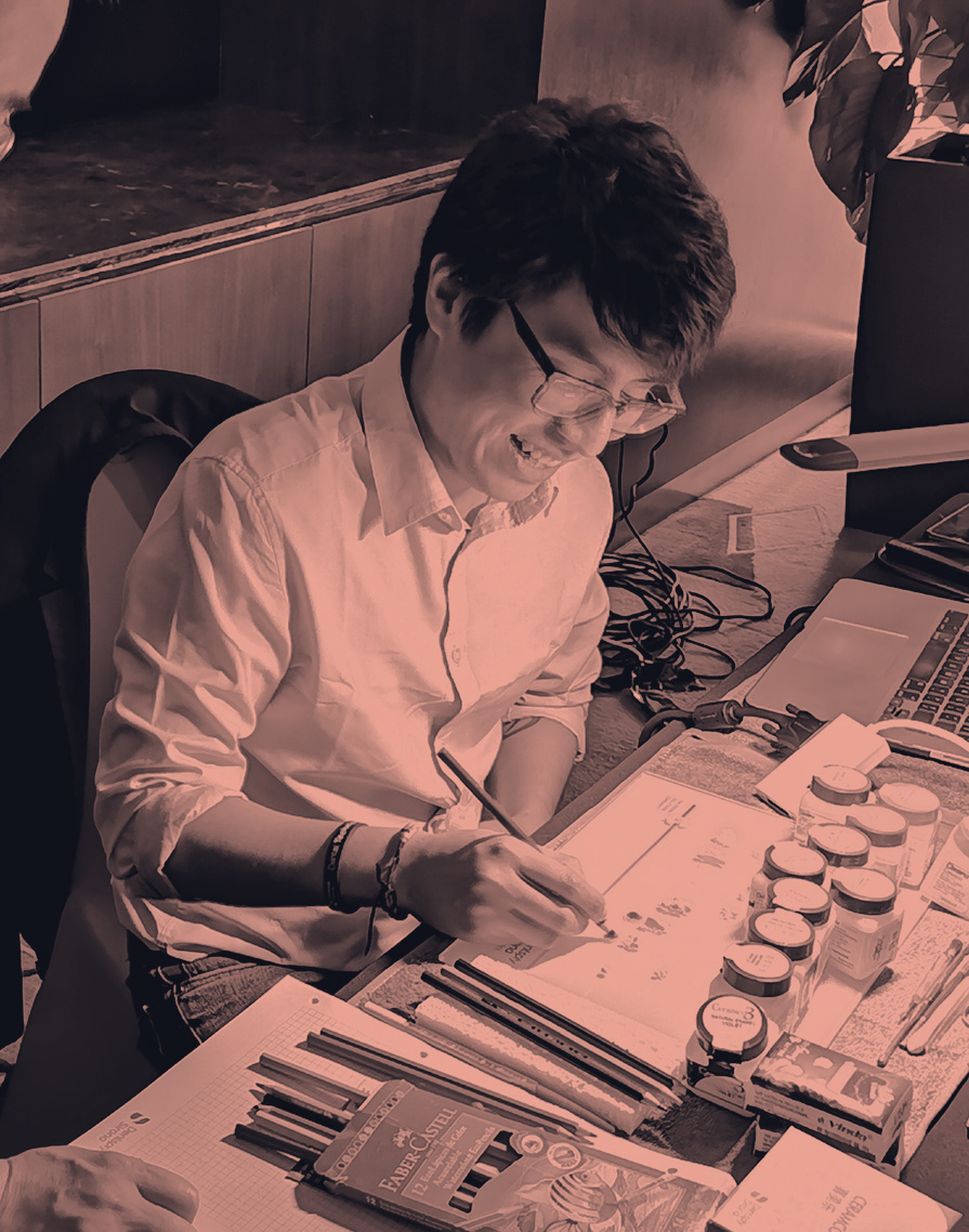 Edwin Zanabria as a dental technician