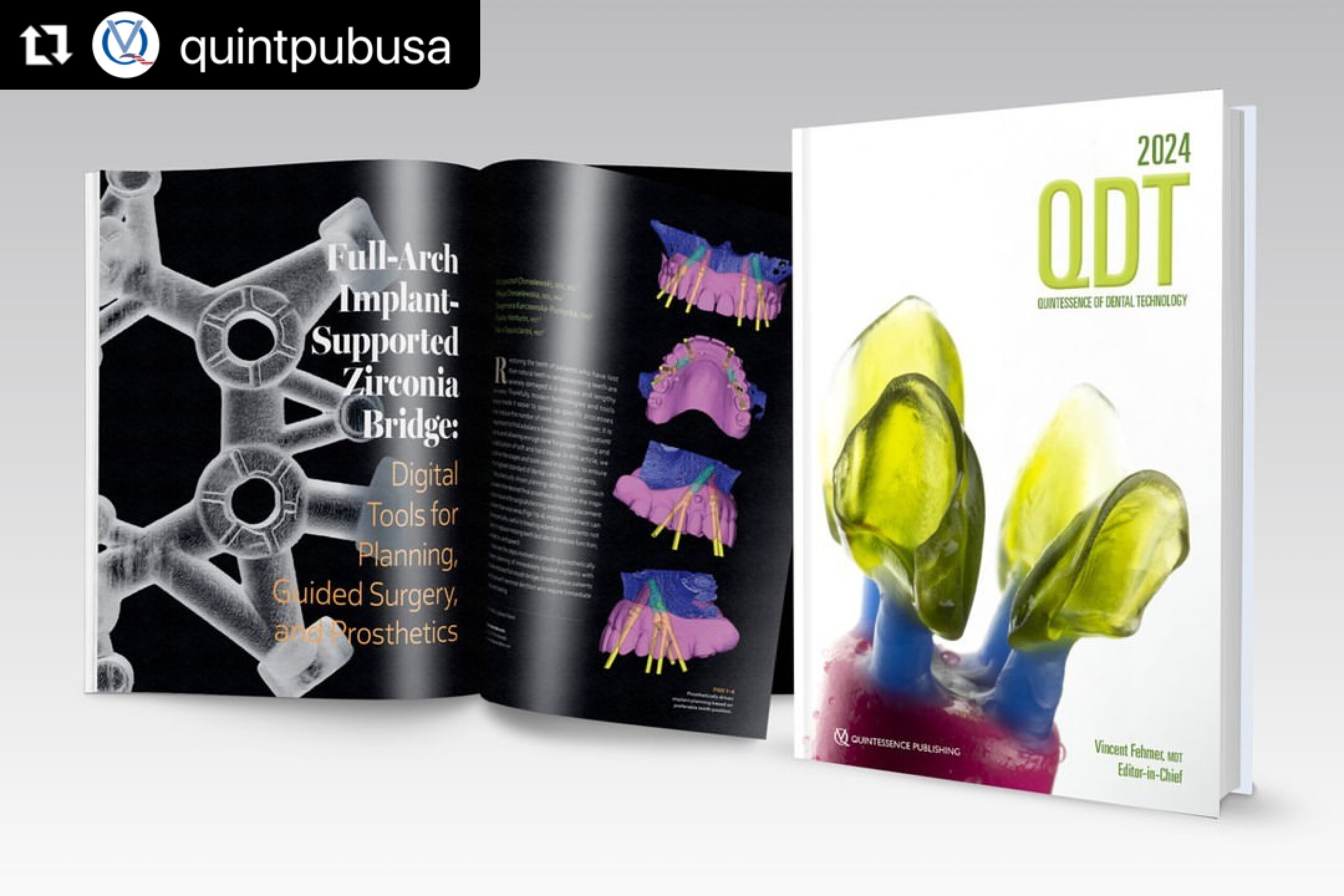 Winner of QDT 2024 front cover image international competition